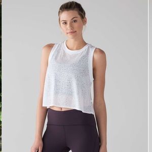 Lululemon Hint of Sheer Cropped Tank